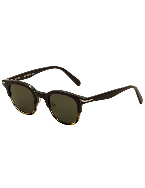 celine 41394 s black havana round sunglasses|Celine.